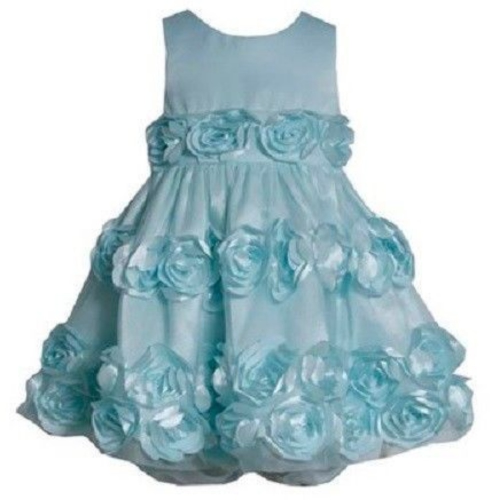 ☘️Bonnie Baby Aqua Bonaz Party Wedding Dress